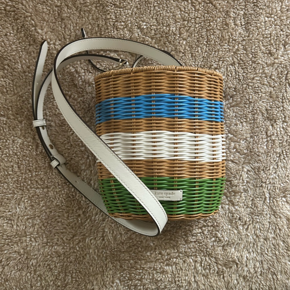 RARE!!!! Kate Spade Wicker Basket Crossbody